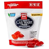 10846 Super-Concentrated Car Wash Pods 18pc – Easy to Use PH Neutral Concentrated Pods Work in Wash Buckets, Foam Cannons, & Foaming Sprayers – Safe On All Exterior Surfaces
