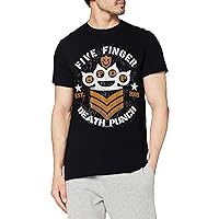 Five Finger Death Punch Men's Chevron Slim Fit T-Shirt Black
