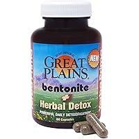 Bentonite Clay Plus Herbal Detox - 60 Veggie Capsules - Natural Cleansing Supplement