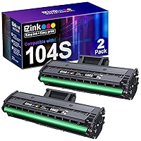 E-Z Ink (TM Compatible Toner Cartridge Replacement for Samsung 104 104S MLT-D104S to use with ML-1660 ML-1661 ML-1667 ML-1665 ML-1675 ML-1666 ML-1865 ML-1865W SCX-3205W Printer (Black, 2 Pack)