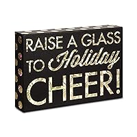 Pavilion Gift Company 73735 Hiccup by H2Z Raise a Glass Stylish Plaque, 6 by 4-Inch