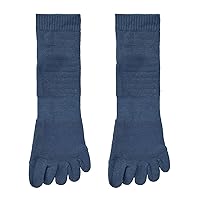 Phiten Sports Socks, 5 Toes, Semi-Long (2 Foot St), Navy, 8.7 - 9.4 inches (22 - 24 cm)