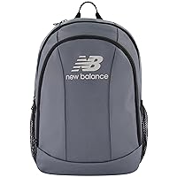 New Balance Laptop Backpack, Travel Computer Bag for Men and Women, Grey, 19 Inch