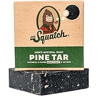 All Natural Bar Soap for Men with Heavy Grit, Pine Tar
