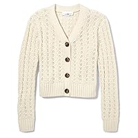 Sugar & Jade Girls' Teen Cropped Cardigan Sweater