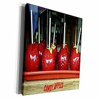3dRose Florene Food and Beverage - Delicious Candy Apples - Museum Grade Canvas Wrap (cw_23954_1)