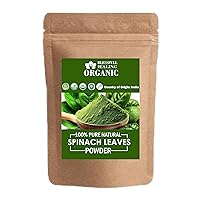 Organic 100% Pure Natural Spinach Leaves Powder | 300 Gram / 10.58 oz