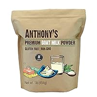 Anthony's Premium Goat Milk Powder, 1 lb, Gluten Free, Non GMO, No Additives