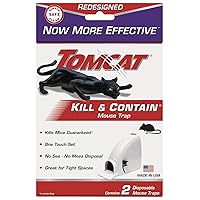 Kill & Contain Mouse Trap, Never See a Dead Rodent Again, 2 Traps