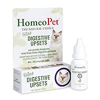 HomeoPet Feline Digestive Upsets, Natural Pet Digestive Support for Cats and Kittens, Safe and Natural Cat or Dog Medicine, 15 Milliliters