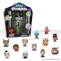 Disney Doorables Villain Collection Peek, Includes 12 Exclusive Mini Figures, Styles May Vary, Kids Toys for Ages 5 Up, Amazon Exclusive by Just Play