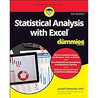 Statistical Analysis with Excel For Dummies (For Dummies (Computer/Tech)) Statistical Analysis with Excel For Dummies (For Dummies (Computer/Tech)) Paperback Kindle