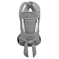 Contours Baby Carrier Newborn to Toddler |Cocoon 5 Position Convertible Easy-to-Use Baby Wrap Carrier with Pockets for Men and Women, Newborn, Face in, Face Out, Back & Hip (8-33 lbs) - Heather Gray