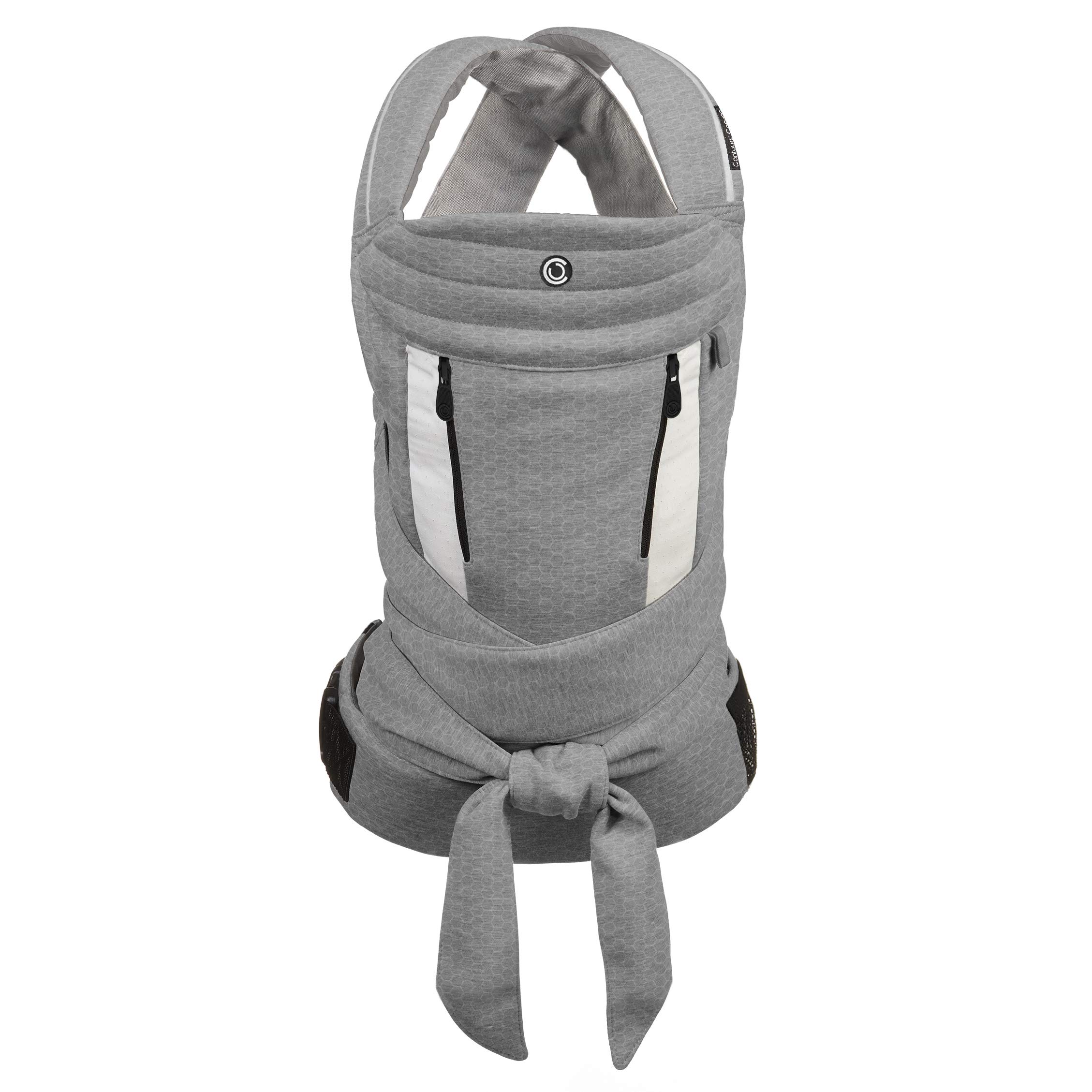 Contours Cocoon 5 Position Convertible Baby Carrier Newborn to Toddler (8-33 lbs) - Heather Gray