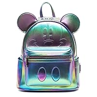 Loungefly Disney Oil Slick Mickey Mouse Mini Backpack, True Original