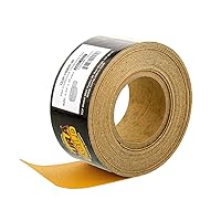 Dura-Gold Premium 800 Grit Gold PSA Longboard Sandpaper 20 Yard Long Continuous Roll, 2-3/4