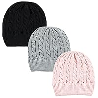 Hudson Baby Knit Cuffed Beanie 3pk