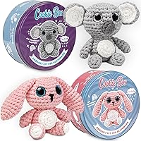 Crochet Kits for Beginners - Koala Coal and Bunny Lola - Bundle