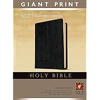 Holy Bible, Giant Print NLT (Bonded Leather, Black, Red Letter) Holy Bible, Giant Print NLT (Bonded Leather, Black, Red Letter) Bonded Leather Paperback Imitation Leather