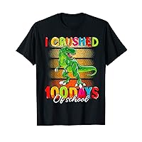 100 days of school dinosaur boys kids 100th day of School T-Shirt