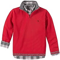 IZOD Boy's 2-Piece Holiday Sweater Set - Red-Solid