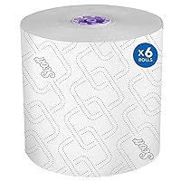 Scott Essential High Capacity Hard Roll Paper Towels with Elevated Design and Absorbency Pockets, 950’ Per Roll, 6 Rolls