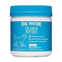 Collagen Peptides Powder Supplement (Type I, III) for Skin Hair Nail Joint - Hydrolyzed Collagen - Dairy and Gluten Free - 20g per Serving - Unflavored 5 oz Canister