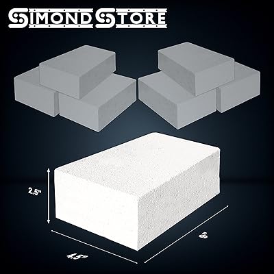 SIMOND STORE Insulating Fire Bricks for Forge, 2 x 4.5 x 9 - Pack of 8 -  2500F