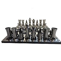 The Chess Empire-Art Decor Series Aluminum Chess Set 3.5