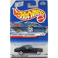 Hot Wheels '70 Chevy Chevelle SS 1999 First Editions Blue 1970 Chevelle SS 1:64 Scale Collectible Die Cast Metal Toy Car Model #4/26