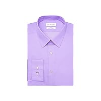 Calvin Klein Men's Dress Shirt Slim Fit Herringbone Stretch