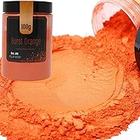 Orange Mica Powder - 100 Grams - Epoxy Resin Color Pigment - Metallic Orange Mica Powder for Epoxy Resin - Orange Epoxy Pigment Powder - Epoxy Color Pigment - Epoxy Resin Pigment