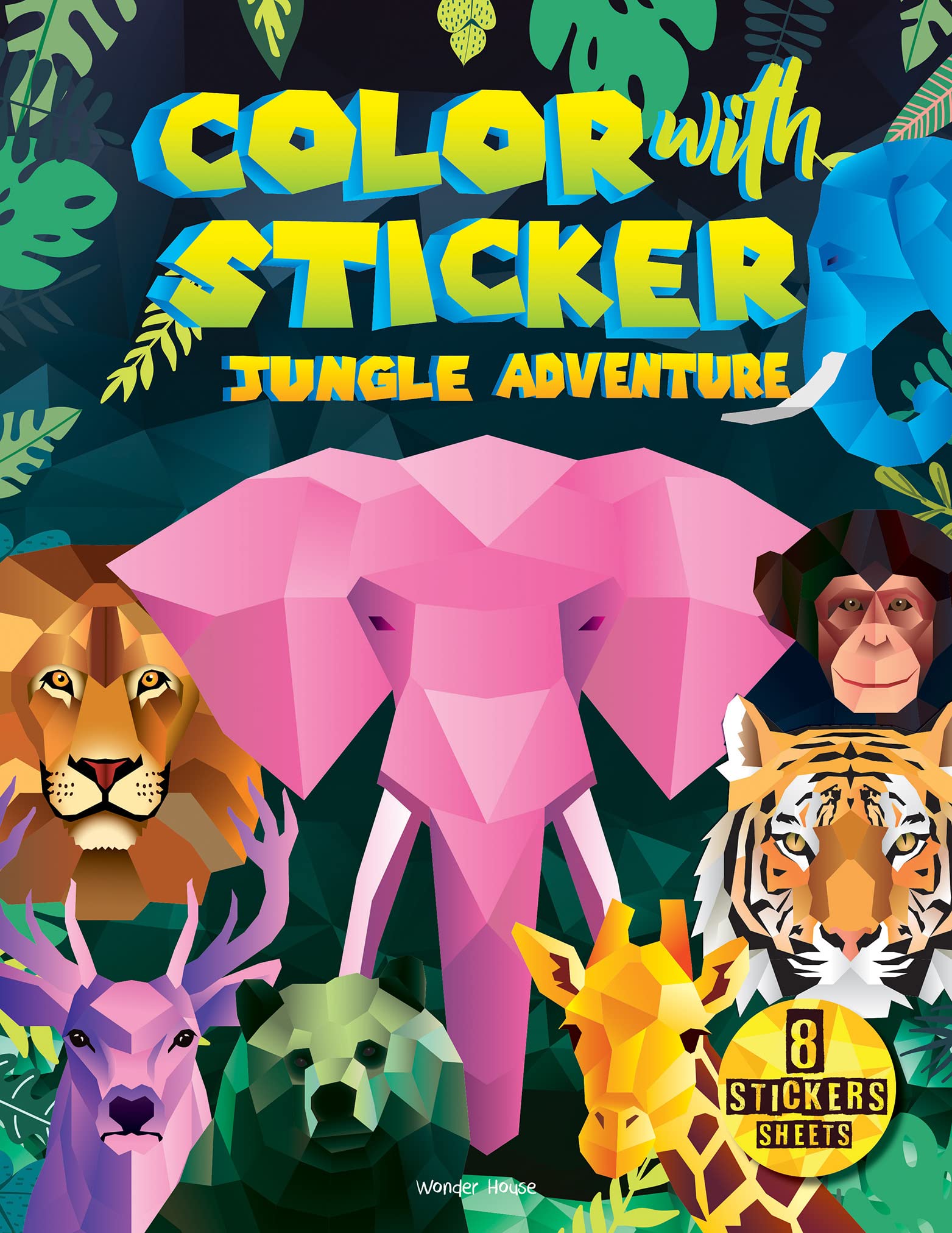 Color with Sticker: Jungle Adventure
