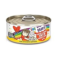 Weruva B.F.F. OMG - Best Feline Friend Oh My Gravy!, Chicken & Salmon Stir It Up with Chicken & Salmon in Gravy, 5.5oz Can (Pack of 8)