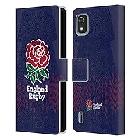 Head Case Designs Officially Licensed England Rugby Union Away 2023/24 Crest Kit Leather Book Wallet Case Cover Compatible with Nokia C2 2nd Edition