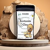 Organic Bentonite Clay Powder for Ultimate Skin Detox Miracle - facial mask - 100% Natural Indian Healing Clay (5.29 oz)
