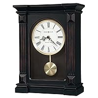 Howard Miller Meridian Clock 547-738 – Worn Black with Quartz, Single-Chime Movement