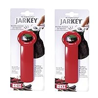 JarKey Original Easy Jar Key Opener, Set of 2, Red
