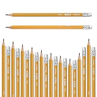 Maped - Essentials Yellow Triangular Graphite #2 Pencils - Latex Free Eraser - Pre-Sharpened - Pack of 144 Pencils