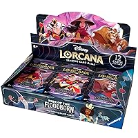 Ravensburger Disney Lorcana TCG: Rise of The Floodborn Booster Pack Display - 24 Packs | Premium Trading Card Game | Expandable Collection | Ideal Gift for Disney Enthusiasts and Card Collectors