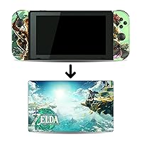 Tears of The Kingdom TotK Game Skin Compatible with Switch Console and Dock