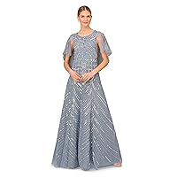Women's Beaded A-line Gown
