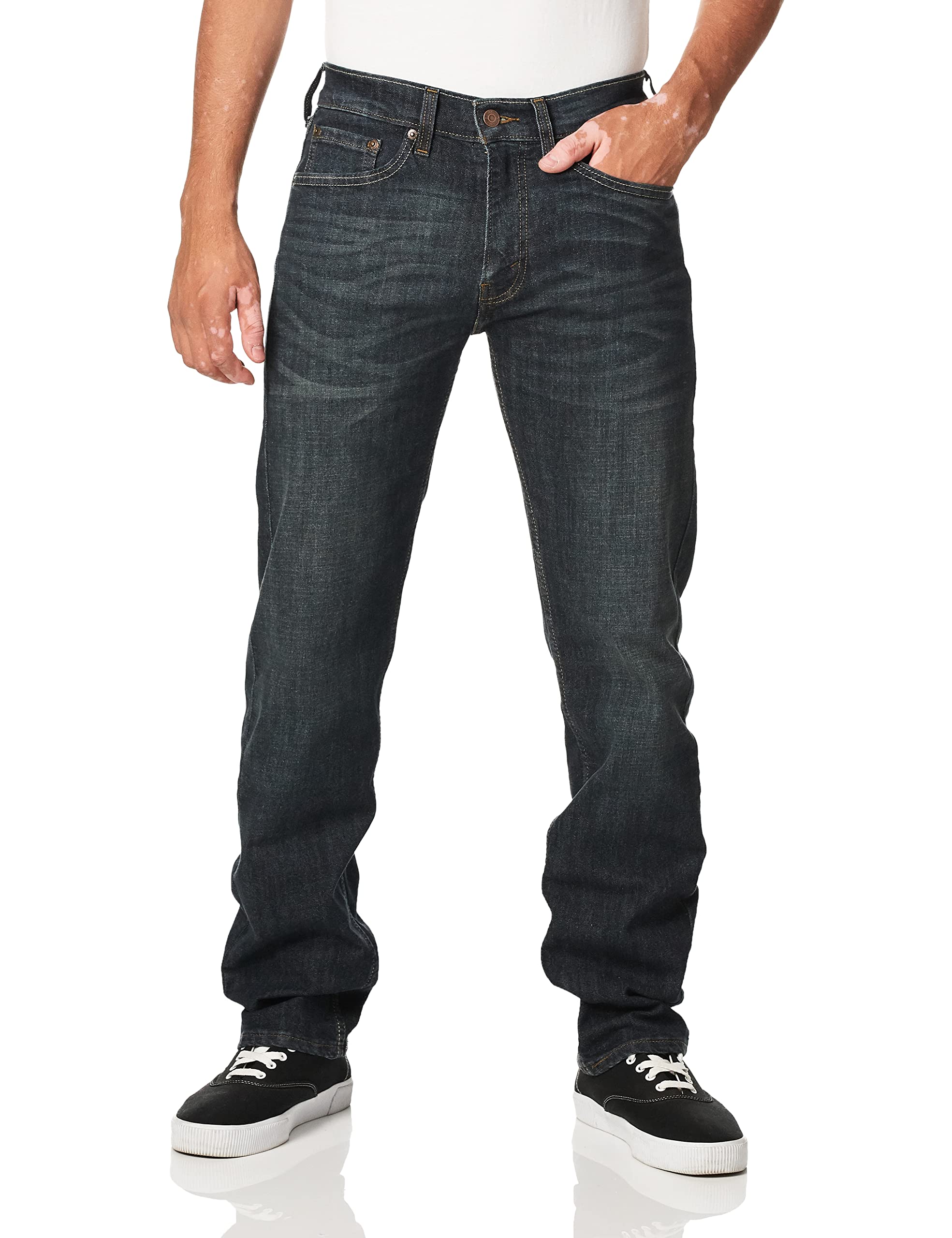 Mua Signature by Levi Strauss & Co. Gold Label Men's Regular Fit Flex Jeans  trên Amazon Mỹ chính hãng 2023 | Giaonhan247