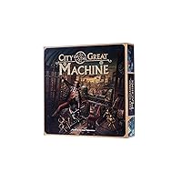 City of The Great Machine Board Game | 1-4 Players | Ages 14 and up | Steampunk | One-vs-Many | Hidden Movement | Cooperative & Solo | Average Playtime 45-90 min