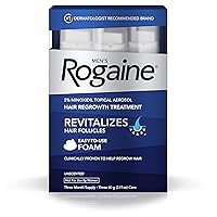 Rogaine Mens Regrowth Foam 5% Unscented 3 Month (2 Pack)