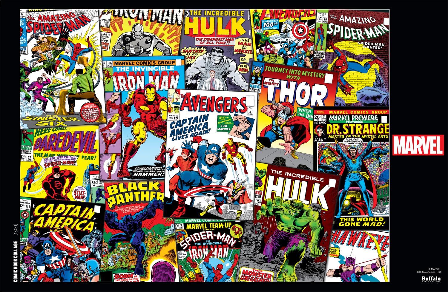 Buffalo Games - Marvel - Comic Book Collage - 1000 Piece Jigsaw Puzzle