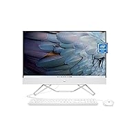 HP 23.8” All-in-One Desktop PC, Intel Celeron Processor J4025, 4 GB RAM, 256 GB SSD, FHD Windows 11 Home Webcam (24-cb0110, 2022) (Renewed)…