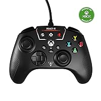 Turtle Beach REACT-R Controller Wired Game Controller – Xbox Series X, Xbox Series S, Xbox One & Windows – Audio Controls, Mappable Buttons, Textured Grips – Black