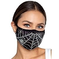 Leg Avenue Women's Rhinestone Fashionable Face Mask