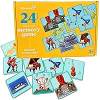 Upbounders- Musical Crossroads - Memory Matching Game for Toddlers - 24 Playing Card Pairs - Sweet Music Game Kids - Piano Singing - Ages 3+
